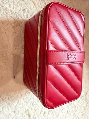 YSL Red Quilted Leather Cosmetic Case - Designer Style